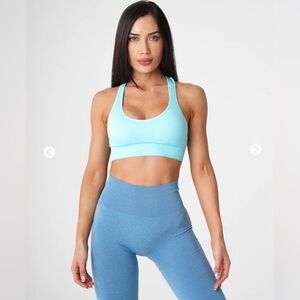 NVGTN Aqua Galaxy Ribbed Seamless Bra
